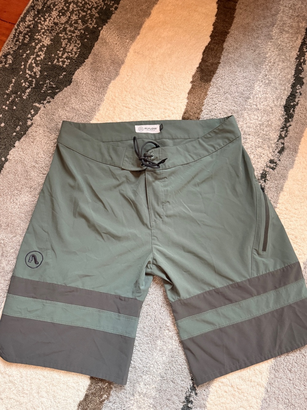 Flylow Olive Green Men's Board Shorts Large